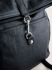 Black Slouchy Backpack - Image 7 of 8