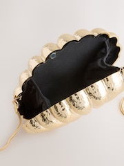 Zlatno - Pismo torba u obliku školjke - Slika 10 od 10