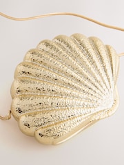 Zlatno - Pismo torba u obliku školjke - Slika 9 od 10