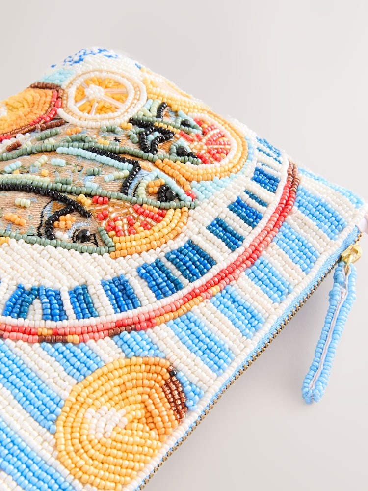 Sardine Print Embellished Pouch - Image 10 of 10