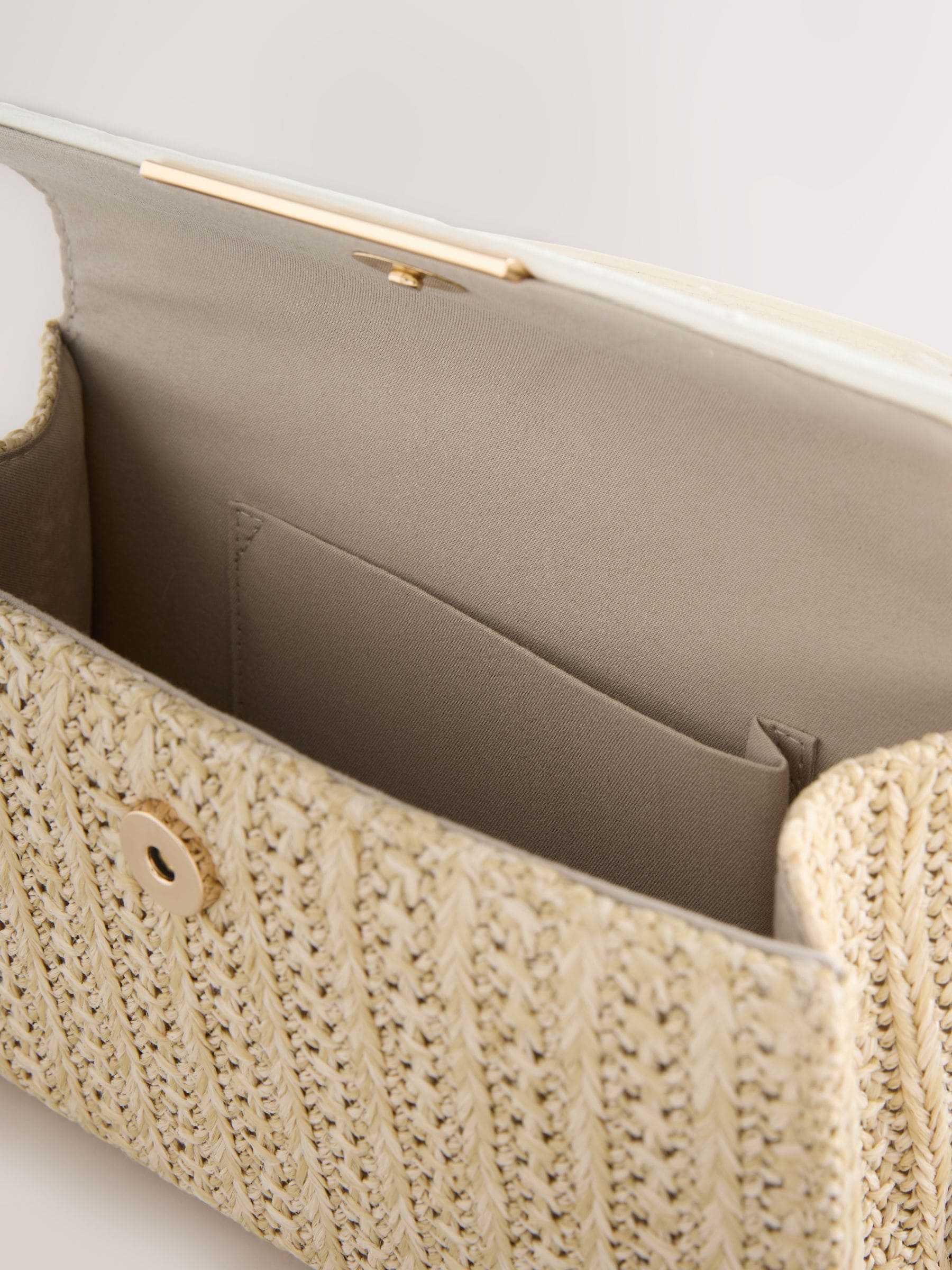 Buy Natural Raffia-Effect Top Handle Bag from Next USA