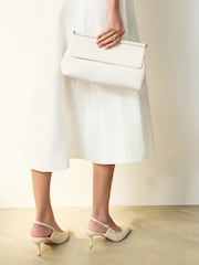 Balts - Foldover Clutch Bag - Attēls 2 no 8