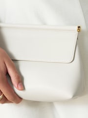 Balts - Foldover Clutch Bag - Attēls 3 no 8