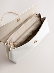 Balts - Foldover Clutch Bag - Attēls 6 no 8