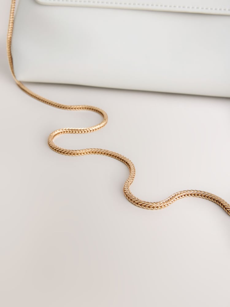 Balts - Foldover Clutch Bag - Attēls 8 no 8 Balts - Foldover Clutch Bag - Attēls 8 no 8