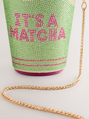 Green Matcha Sparkle Crossbody Bag - Image 9 of 9