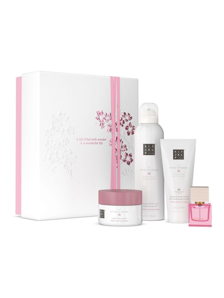 Rituals The Sakura Cherry Blossom & Rice Milk Medium Gift Set (Worth Over £52) - Image 1 of 5 Rituals The Sakura Cherry Blossom & Rice Milk Medium Gift Set (Worth Over £52) - Image 1 of 5