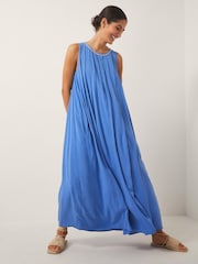 Monsoon Blue Luna Embellished Sleeveless Maxi Dress - Image 1 of 5