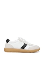 Vionic White City Walk Wide Fit Arch Support LaceUp Trainers - Image 1 of 7