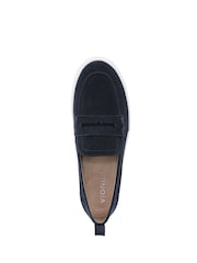 Vionic Navy White Uptown Regular Fit Arch Support Loafers - Image 4 of 7