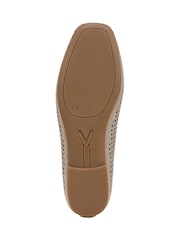 Vionic Gold Orinda Perf Regular Fit Arch Support Ballet Flat Shoes - Image 5 of 7