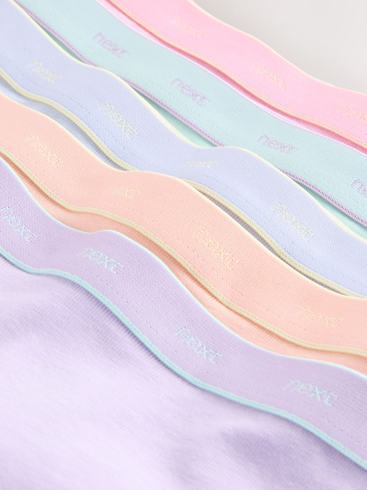 Peach Pink Short Briefs 5 Pack (2-16yrs) - Image 9 of 9