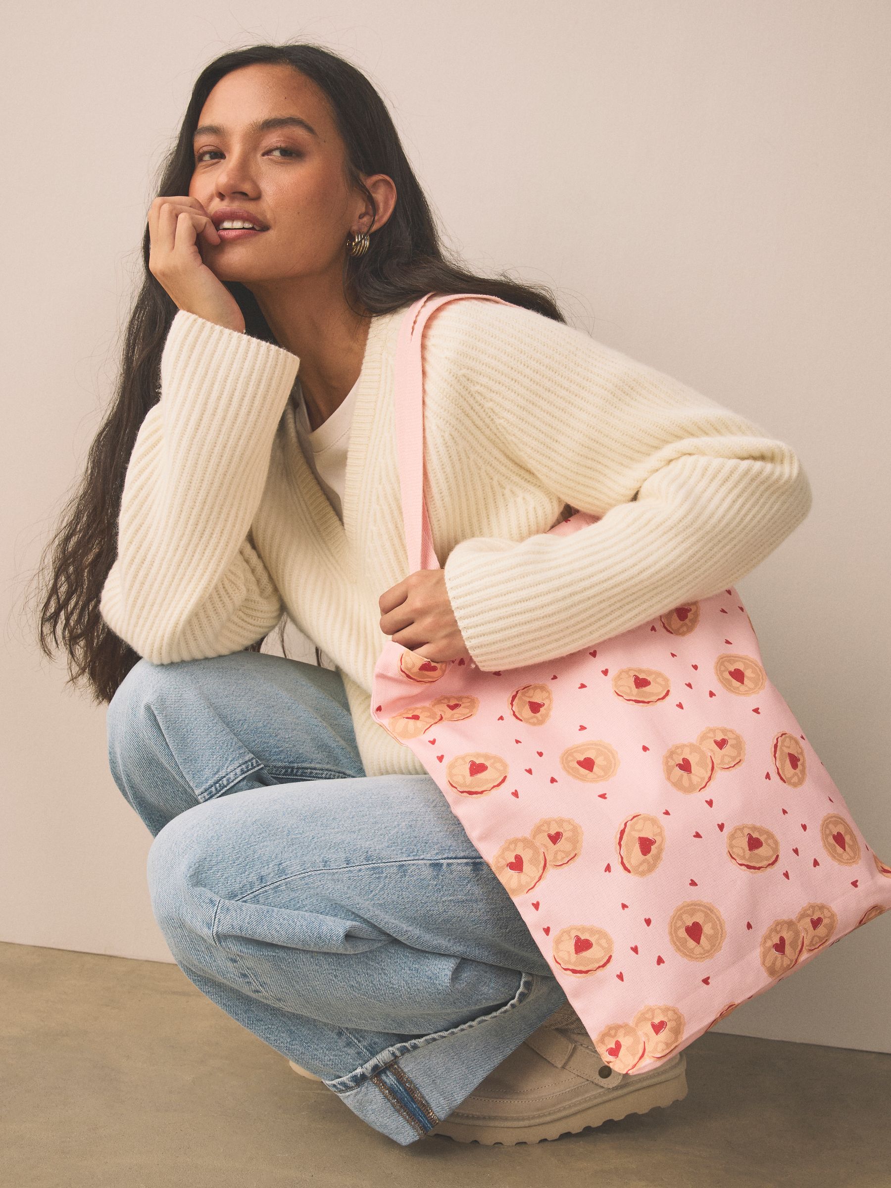Buy Biscuit Printed 100% Cotton Shopper Bag from Next Canada