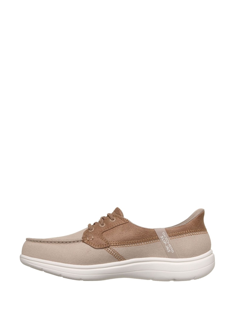 Skechers Grey Slip-Ins On-The-Go Flex Radiant Sandy Trainers - Image 2 of 5