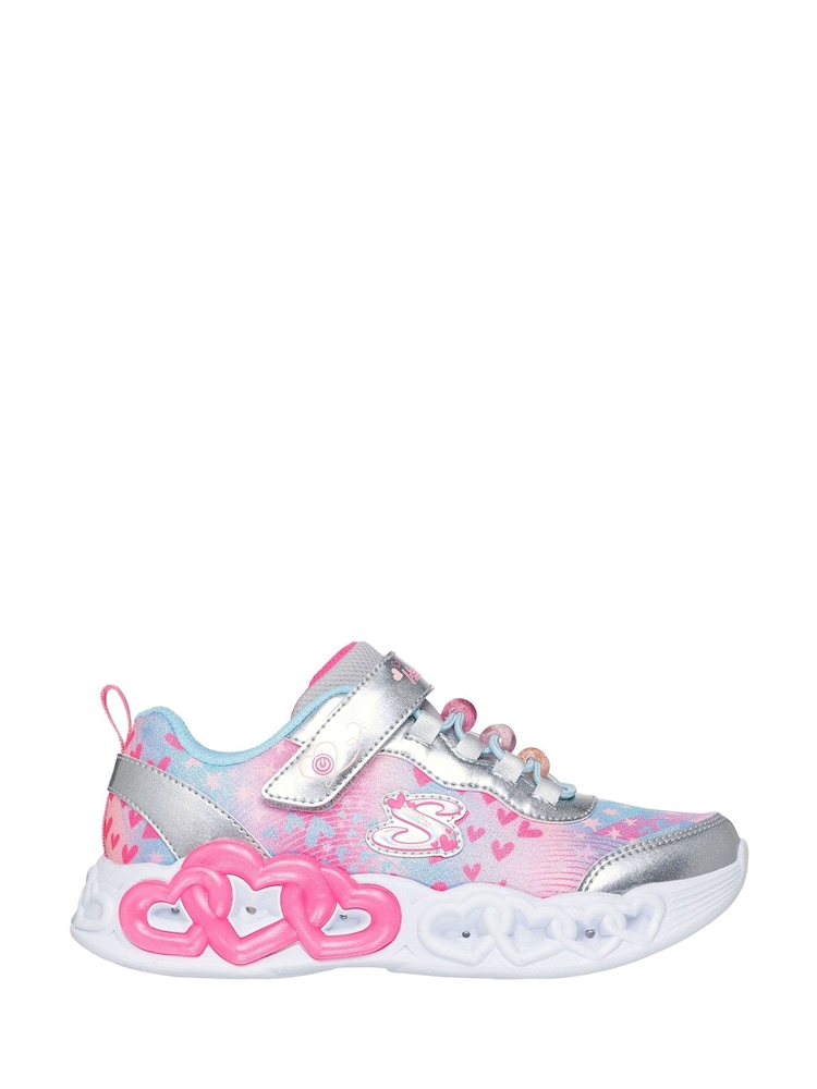 Skechers Infinite Heart Lights Heart Jewels Trainers - Image 1 sur 4