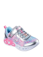 Skechers Infinite Heart Lights Heart Jewels Trainers - Image 3 sur 4