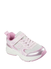 Skechers Pink Retro Graph Trainers - Image 3 of 5