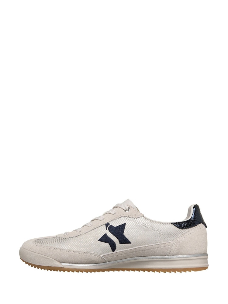 Skechers White Perfectly Shimmered Trainers - Image 2 of 5 Skechers White Perfectly Shimmered Trainers - Image 2 of 5