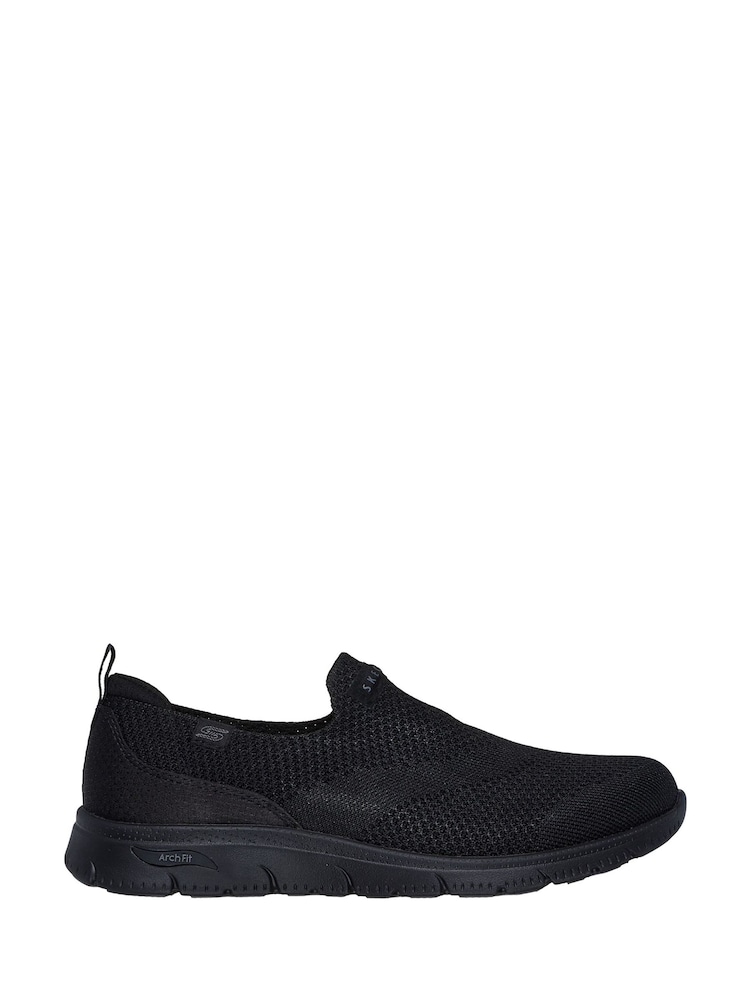 Skechers Black Arch Fit Refine 2.0 Cascade Trainers - Image 1 of 4