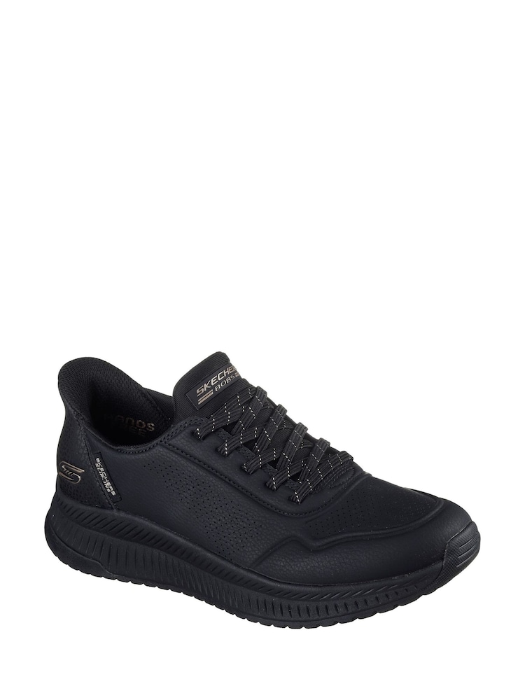 Skechers Black BOBS Squad 4 Key Look Trainers - Image 1 of 2 Skechers Black BOBS Squad 4 Key Look Trainers - Image 1 of 2