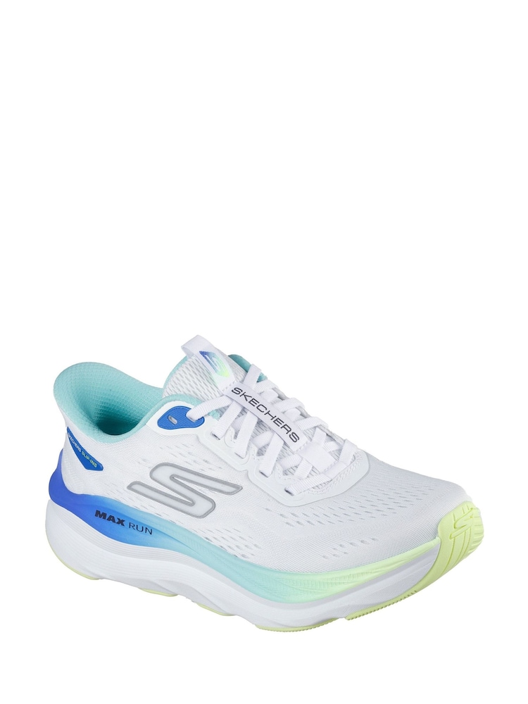 Skechers White Max Cushioning Max Run Trainers - Image 2 of 2