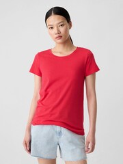 Gap Red Favourite Crew Neck Short Sleeve T-Shirt - Image 1 of 5