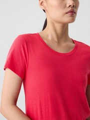 Gap Red Favourite Crew Neck Short Sleeve T-Shirt - Image 4 of 5