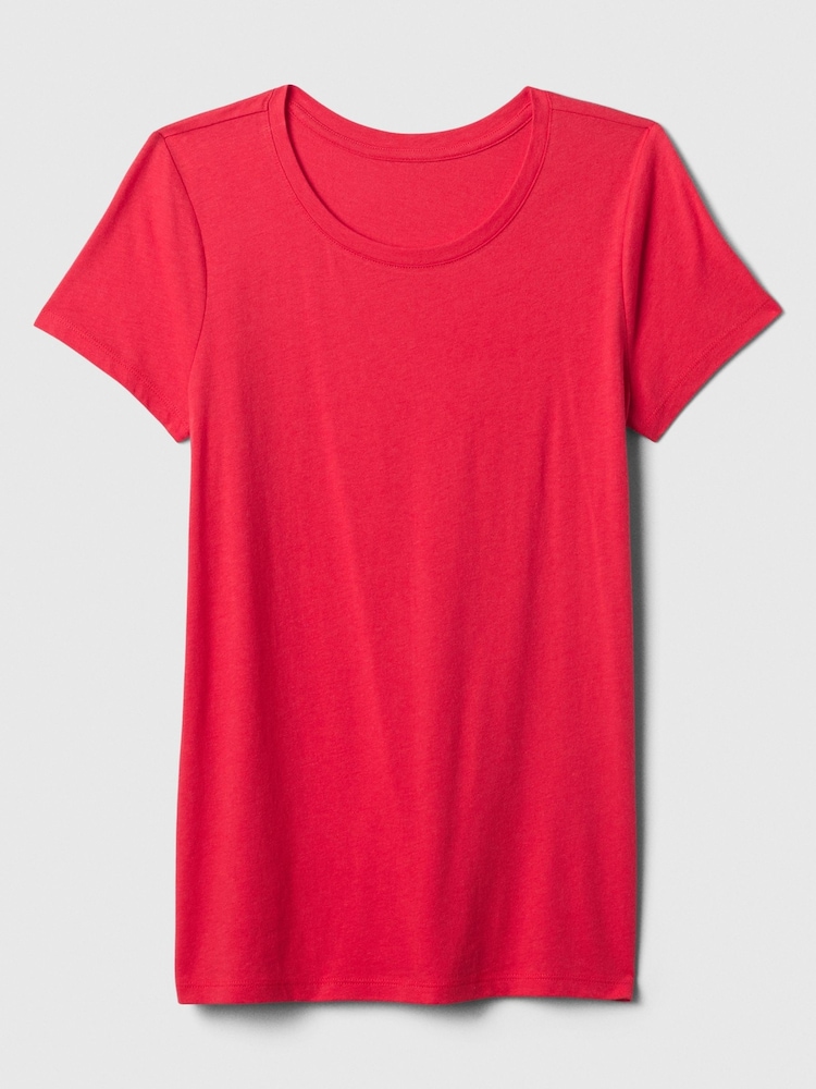 Gap Red Favourite Crew Neck Short Sleeve T-Shirt - Image 5 of 5