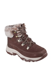 بني - Skechers Trego Snow Worries Hiker Boots - صورة 3 من 4