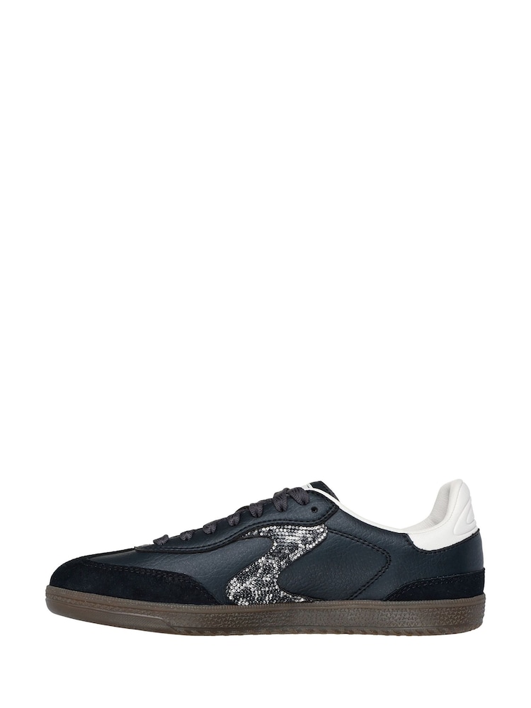 Skechers Black Hotshot Shimmering Spots Trainers - Image 2 of 4 Skechers Black Hotshot Shimmering Spots Trainers - Image 2 of 4
