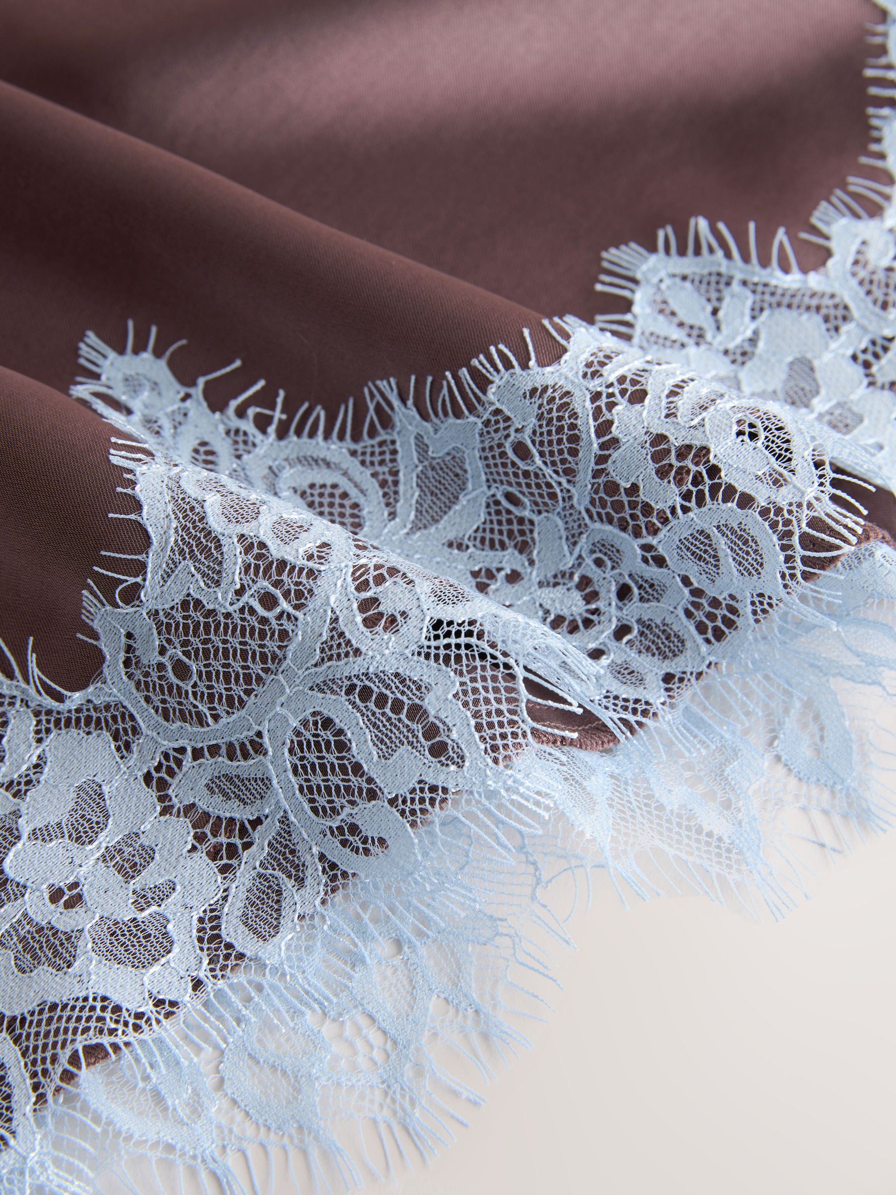 Buy Brown/Blue Asymmetric Hem Lace Cami Top from Next USA