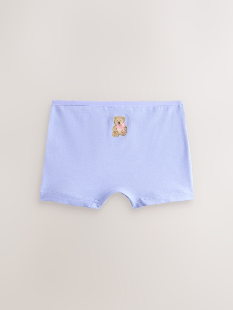 Pink Bear/Bow Short Briefs 5 Pack (2-16yrs) - Image 2 of 9 Pink Bear/Bow Short Briefs 5 Pack (2-16yrs) - Image 2 of 9