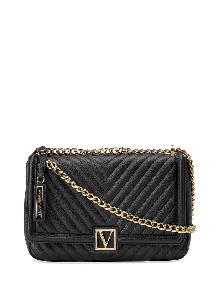 Victoria's Secret Black Lily Medium Shoulder Bag - Image 2 of 7 Victoria's Secret Black Lily Medium Shoulder Bag - Image 2 of 7