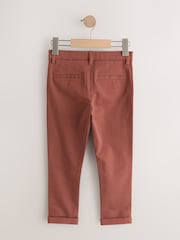 Rust Brown Skinny Fit Stretch Chino Trousers (3-17yrs) - Image 2 of 4