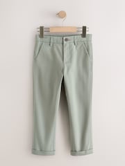 Sage Green Regular Fit Stretch Chino Trousers (3-17yrs) - Image 1 of 4