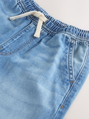 Denim albastru nuanță medie - Lightweight Pull on Jeans (3-16yrs) - Imaginea 7 din 8