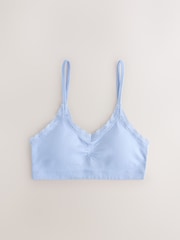 White/Blue Seamfree Strappy Crop Top (7-16yrs) - Image 2 of 6