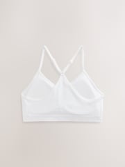 White Ground Seamfree Strappy Crop Tops 2 Pack (7-16yrs) - Image 4 of 6