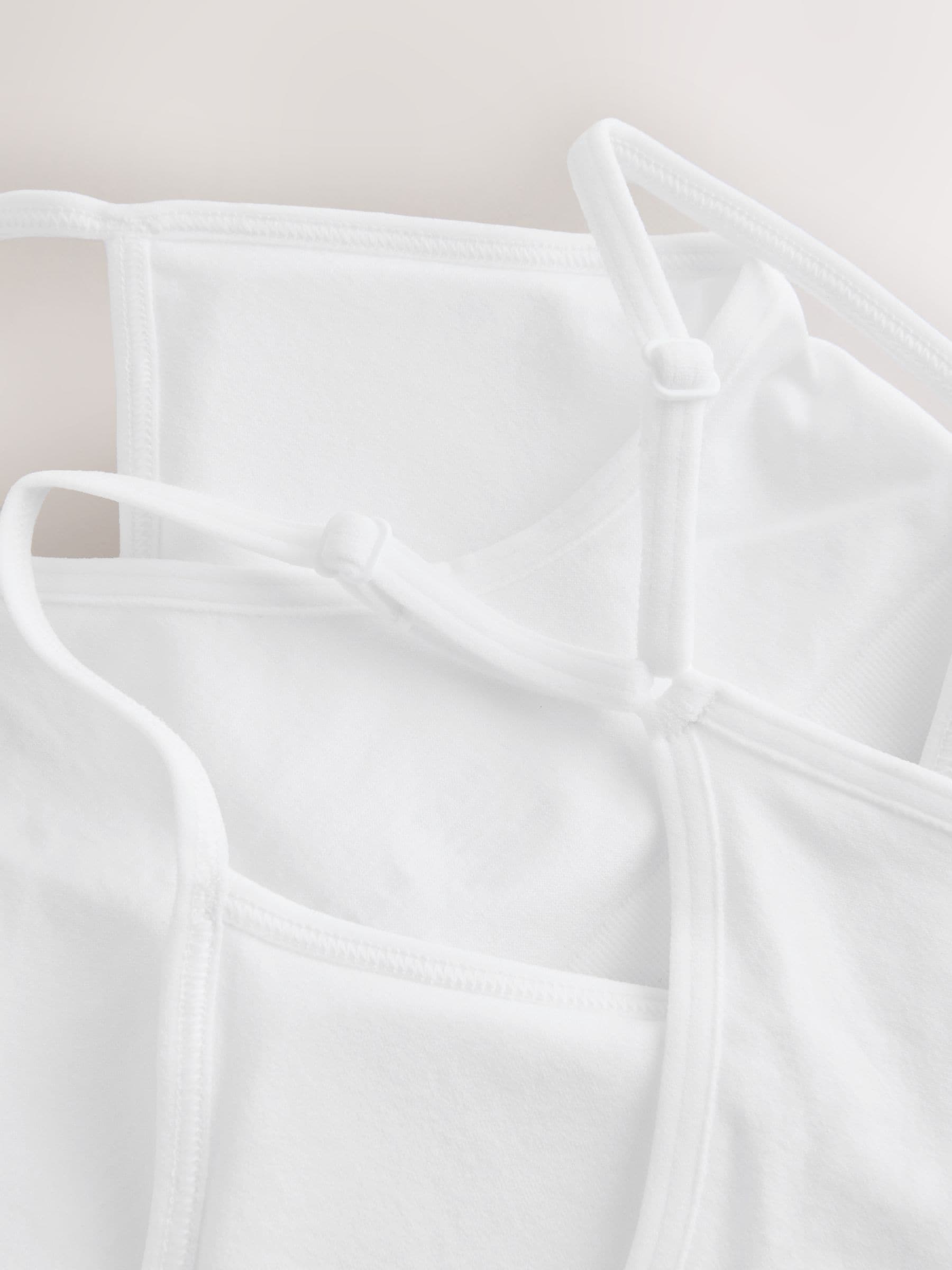 Buy White Racer Back Seamfree Strappy Crop Tops 2 Pack (7-16yrs