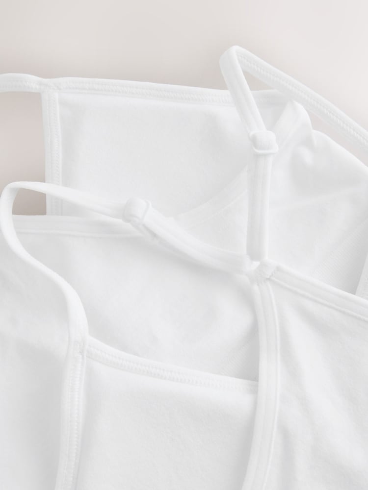 White Ground Seamfree Strappy Crop Tops 2 Pack (7-16yrs) - Image 6 of 6
