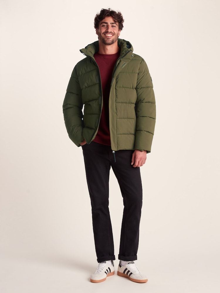 Tog 24 Green Mens Tunnard Padded Short Jacket - Image 1 of 9