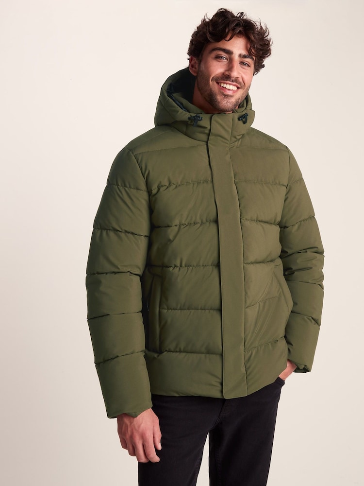 Tog 24 Green Mens Tunnard Padded Short Jacket - Image 2 of 9