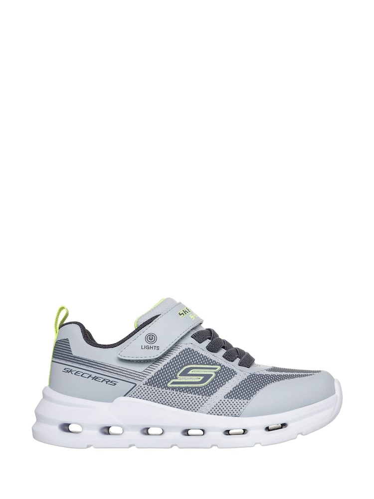 Skechers Grey Glide Step Lights Trainers - Image 1 of 3