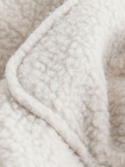 Ecru White Fleece Shacket - Image 9 of 10