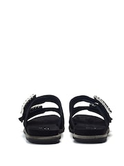 Moda in Pelle Lacie Glitz Buckle Footbed Sandals - Image 3 of 4