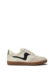 Moda in Pelle Slim Bergamot Sole Gum White Trainers - Image 1 of 4