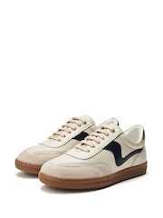Moda in Pelle Slim Bergamot Sole Gum White Trainers - Image 2 of 4