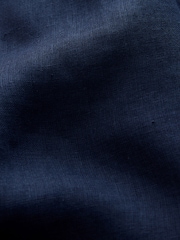 Navy N. Premium Linen Wide Leg Trousers - Image 9 of 9