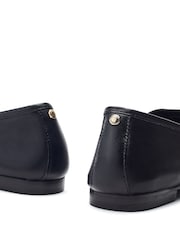 Moda in Pelle Earley Square Toe Snaffle Black Loafers - Image 4 of 4