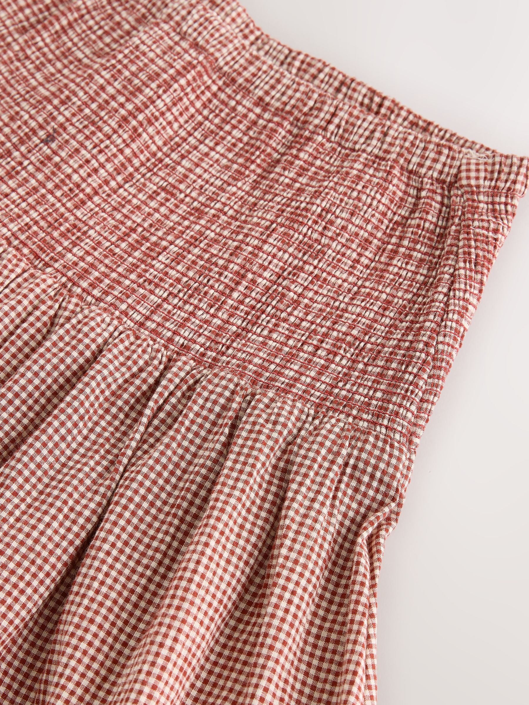 Buy Red Drop Waist Gingham Maxi Skirt from Next USA